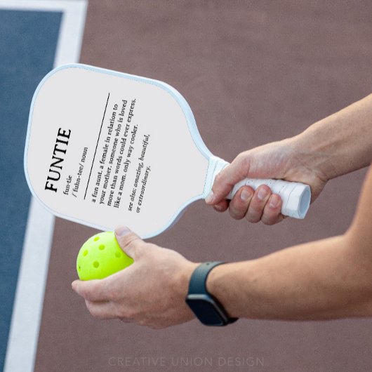 Personalisiertes Funtie-Definition-Zitat Pickleball Schläger
