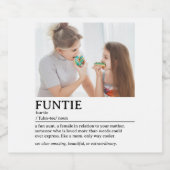 Personalisiertes Funtie-Definition-Zitat Schaumweinetikett (Einzelnes Label)