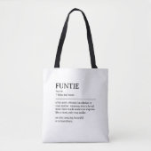 Personalisiertes Funtie-Definition-Zitat Tasche (Vorderseite)