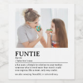 Personalisiertes Funtie-Definition-Zitat Weinetikett (Einzelnes Label)