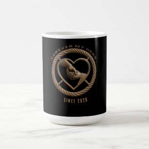 Personalisiertes Für immer mein Held Eltern Kind H Kaffeetasse