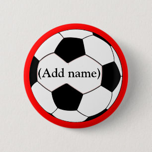 Personalisiertes Fußball-Button/Knopf Button
