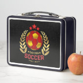 Personalisiertes Fußball-Emblem Metall Brotdose (Beispiel)