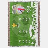 Personalisiertes Fußball-Geschenk für Kinder, benu Decke (Vorderseite Vertikal)