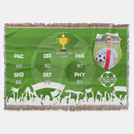 Personalisiertes Fußball-Geschenk für Kinder, benu Decke