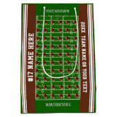 Personalisiertes Fußball-Geschenk sackt 4 Größen, Mittlere Geschenktüte (Rückseite)