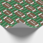 Personalisiertes Fußball-Geschenkverpackungspapier Geschenkpapier (Ecke)
