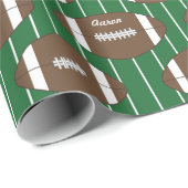 Personalisiertes Fußball-Geschenkverpackungspapier Geschenkpapier (Rolleneckpunkt)