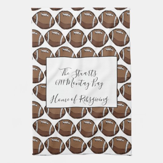 Personalisiertes Fußball-Küchen-Tuch Geschirrtuch (Vertikal)