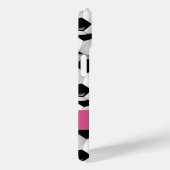 Personalisiertes Fußball-Kugelmuster Rosa Case-Mate iPhone Hülle (Rückseite / Rechts)