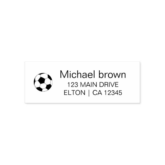 Personalisiertes Fußball-Logo Permastempel (Design)