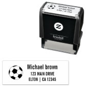 Personalisiertes Fußball-Logo Permastempel (Beispiel)