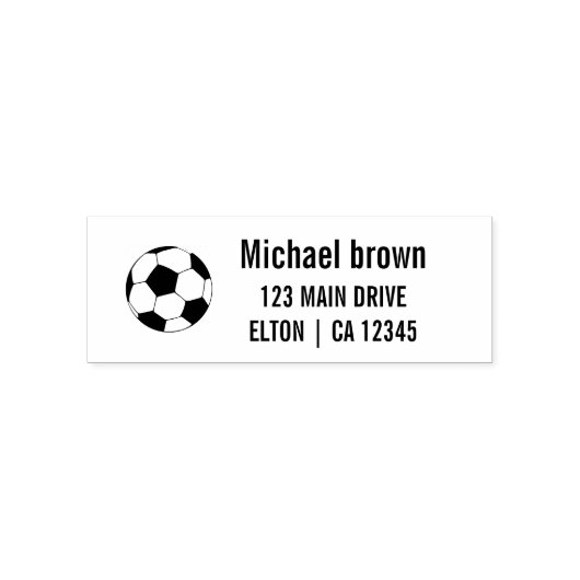 Personalisiertes Fußball-Logo Permastempel (Design)