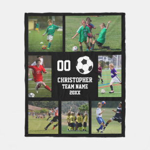 Personalisiertes Fußball-Senior-Night-Spieler-Ande Fleecedecke