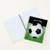 Personalisiertes Fußball-SpiralNotebook für Kinder Notizblock (Innenseite)