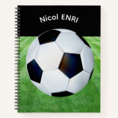 Personalisiertes Fußball-SpiralNotebook für Kinder Notizblock (Vorderseite)
