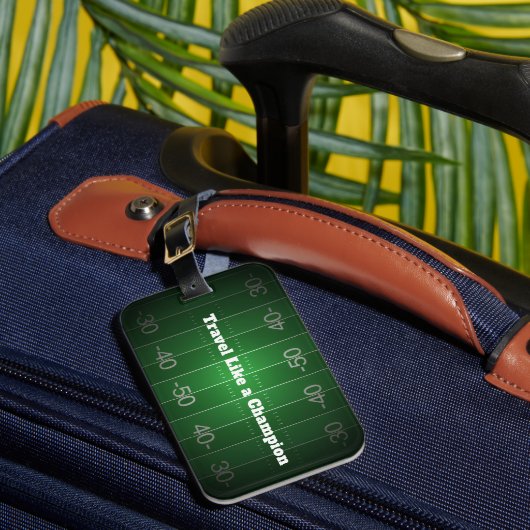 Personalisiertes Fußball-Thema Gepäckanhänger (Vorderseite Insitu 1)