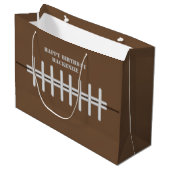 Personalisiertes Fußball-Thema Große Geschenktüte (Vorderseite Schrägansicht)