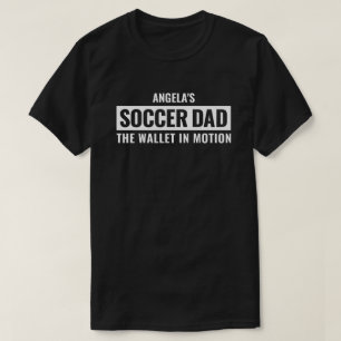 Personalisiertes Fußball-Vater-Geschenk für Männer T-Shirt