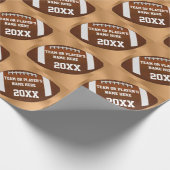Personalisiertes Fußball-Verpackungs-Papier, Team, Geschenkpapier (Ecke)