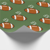 Personalisiertes Fußball-Verpackungspapier Geschenkpapier (Ecke)