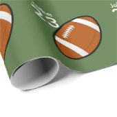 Personalisiertes Fußball-Verpackungspapier Geschenkpapier (Rolleneckpunkt)