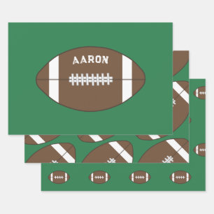 Personalisiertes Fußball-Verpackungspapier-Set Geschenkpapier Set