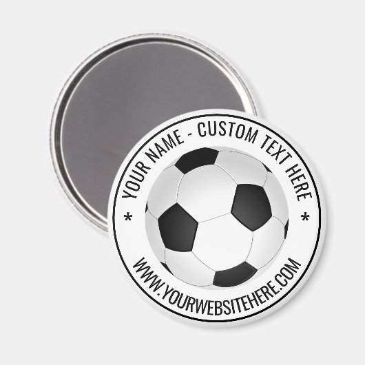 Personalisiertes Fußballball-Magnet mit benutzerde Magnet (Vorderseite/Rückseite)