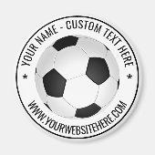 Personalisiertes Fußballball-Magnet mit benutzerde Magnet (Vorne)