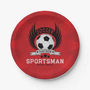 Personalisiertes Fußballdesign Für Fußballfans Pappteller