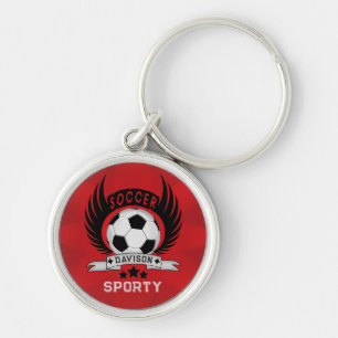 Personalisiertes Fußballdesign Für Fußballfans Schlüsselanhänger