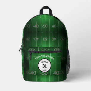 Personalisiertes Fußballfeld Bedruckter Rucksack