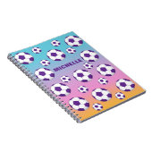 Personalisiertes Fußballfeld-Notebook Notizblock (Rechte Seite)