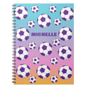 Personalisiertes Fußballfeld-Notebook Notizblock