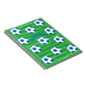 Personalisiertes Fußballfeld Notizblock (Rechte Seite)