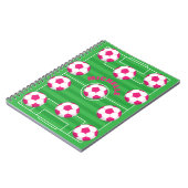 Personalisiertes Fußballfeld Notizblock (Linke Seite)
