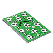 Personalisiertes Fußballfeld Notizblock (Rechte Seite)