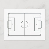 Personalisiertes Fußballfeld Postkarte (Vorderseite)