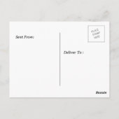 Personalisiertes Fußballfeld Postkarte (Rückseite)