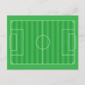 Personalisiertes Fußballfeld Postkarte (Vorderseite)