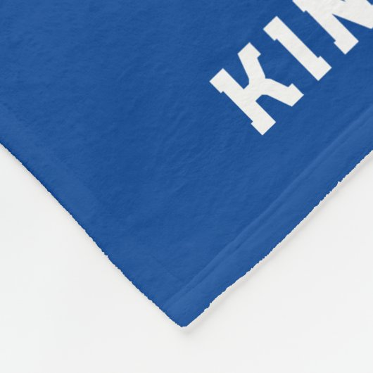 Personalisiertes Fußballgeschenk Fleece Blanket (Ecke)