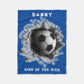 Personalisiertes Fußballgeschenk Fleece Blanket (Vorderseite)