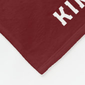 Personalisiertes Fußballgeschenk Fleece Blanket (Ecke)