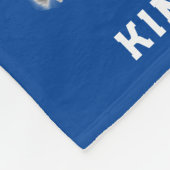 Personalisiertes Fußballgeschenk Fleecedecke (Ecke)