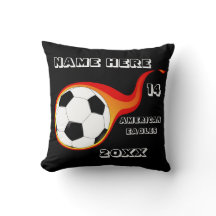 Personalisiertes Fußballkissen mit Spielername