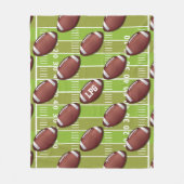 Personalisiertes Fußballmuster auf dem Sportfeld Fleecedecke (Vorderseite)