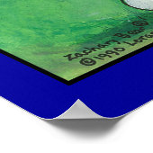 Personalisiertes Fußballplakat - veränderbare Farb Poster (Ecke)
