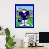 Personalisiertes Fußballplakat - veränderbare Farb Poster (Heimbüro)