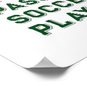 Personalisiertes Fußballposter Poster (Ecke)