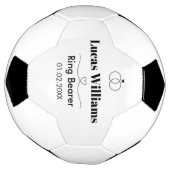 Personalisiertes Fußballring-Träger-Geschenk Fußball (Gedreht)
